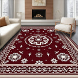 Festive Snowflake Wonderland Holiday Pathway Decoration(Red)