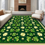 Playful Green Botanical Print(Green)
