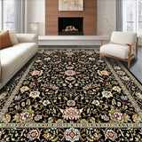 Ultra Soft Area Rug, Non Slip, Stain Resistant, Washable Area Rugs for Living Room, Bedroom, Soft Floral Vintage Living Room Rug(Beige)