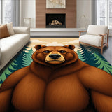 Wilderness Portrait Accent Decorative Floor(Brown)