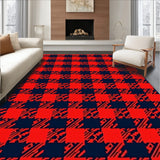 Nordic Holiday Interlocking Grid with Heritage Checks(Red)