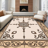 Toulon Cottage Elegant Swirl Medallion Transitional Heirloom(Beige)