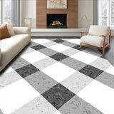 Checkerboard Floor with Alternating Blocks(White)