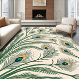 Exotic Plumage Ornamental Feathered Design(Ivory)