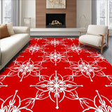 Winter Wonderland Interlocking Ornate Starburst Motif(Red)