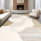 Elegant Abstract Area with Surface Design(Beige)