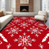 Vintage Snowflake Medallion with Intricate Winter Crystal Design(Red)