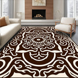 Elegant Swirling Medallion Classic Wave(Brown)