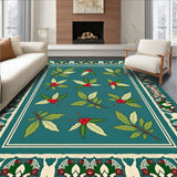 Vintage Holly Berry Elegant Seasonal Adornment(Blue)