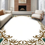 Enchanted Vinework with Flourishing Botanical Arabesques (Brown)