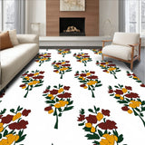 Rustic Charm Showcasing Wildflower Clusters and Delicate Foliage (Yellow)