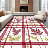 Festive Plaid Pine Branches with Scripted Holiday Greetings(Red)