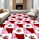 Festive Checkered Winter Wonderland Yuletide(Red)