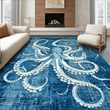 Octopus Blue and White(Blue)