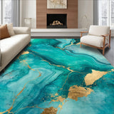 Contemporary Marbleized Visual Delight(Green)