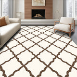 Interlacing Trellis Lattice Hexagon Maze(Brown)
