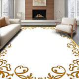 Mediterranean Vine Swirl Elegant Decorative Artwork (Gold)