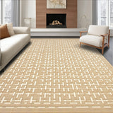 Durable Non Skid Pad with Textured Interwoven Basketweave Design(Beige)