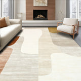 Corner Abstract Beige Palette with Textured Look(Beige)