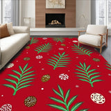 Elegant Pine Branch Seasonal Evergreen Bough Arrangement(Red)