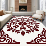 Blossom Medallion Faded Artisan (Maroon) - ODIKA