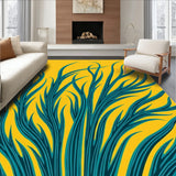 Abstract Feather Plume Cascade in Flowing Wave Formation(Yellow)