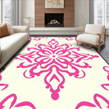 Enchanting Medallion Swirl Abstract Artistic Decorative Stylish Accent (Pink)