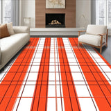 Harvest Lattice Interlocking Plaid with Autumnal Accents(Orange)