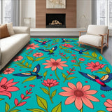 Enchanted Aviary Decorative Half Moon Welcome Doorway(Blue)