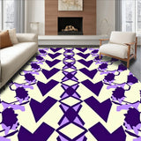 Traditional Lattice with Bold Contrast (Purple)