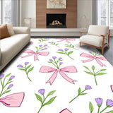 Whimsical Bow Featuring Wildflowers and Graceful Ribbons(Pink)