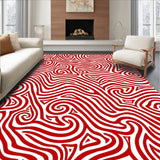Holiday Cane Swirl Festive Peppermint Stripe Design(Red)