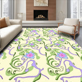 Enchanting Blossom Trellis Network Swirl Arrangement (Beige)