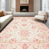 Beige Floral Area(Ivory)