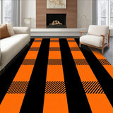 Checkered Plaid Reversible Farmhouse Style Decorative(Black)