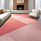 Ultra Soft Area Rug, Non Slip, Stain Resistant, Washable Area Rugs for Living Room, Bedroom, Modern Geometric 3D Texture(Pink)