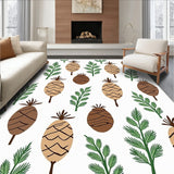 Rustic Woodland Pinecone Branch Thanksgiving Harvest(Brown)