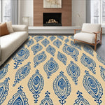 Teardrop Motif Artistic with Paisley Inspired Swirl (Beige) - ODIKA