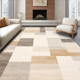 Horizon Area Muted Geometric Beige Cream Blocks(Beige)