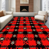Nordic Holiday Patchwork with Fir Branch Detailing(Red)