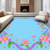 Fairytale Garden with Nutcracker Inspired Floral Ornaments and Ballet Ribbons (Blue)