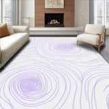 Dreamy Swirl Cosmic Nebula Medallion Contemporary Artistic(Purple)