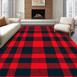 Rustic Farmhouse Gingham with Traditional Appearance(Red)