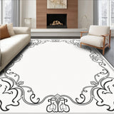 Faded Rococo Filigree with Subtle Ornamental (Black) - ODIKA