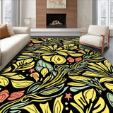 Botanical Grove Interlocking Leaf Motif(Black)