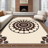 Retro Sunburst Medallion Tapestry(Beige)