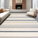 Beige Ultra Abstract Striped Print Grey Blue(Beige)