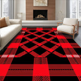 Buffalo Checkered Tartan with Classic Plaid Motif(Red)