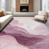 Dusty Rose Kawaii Plush with Mauve Swirls and Cozy Pink Tones(Purple)