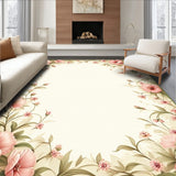 Floral Fusion Area Rustic Country Style Pink and Sage(Ivory)